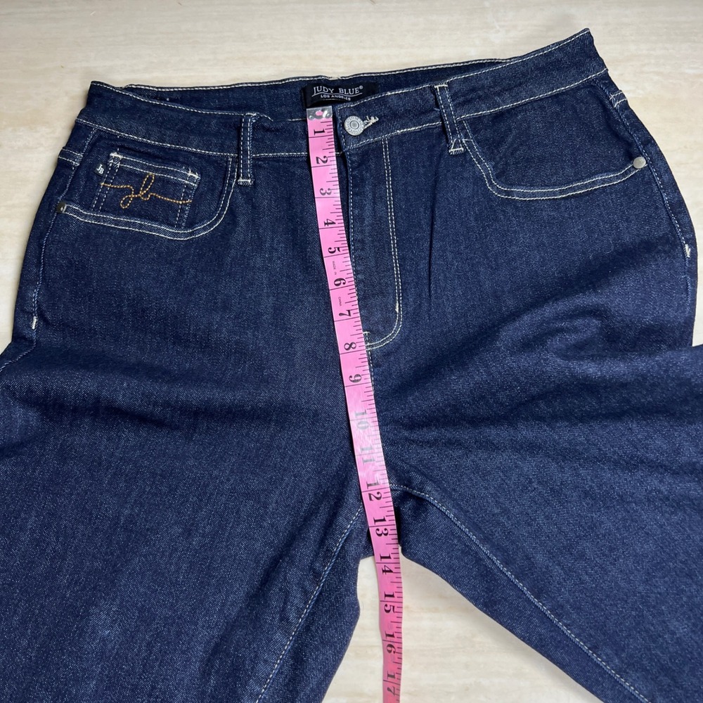 Judy Blue Mom Jeans Dark Wash High Rise Tapered Leg JB88273 DK Womens 15/32 - Picture 15 of 16